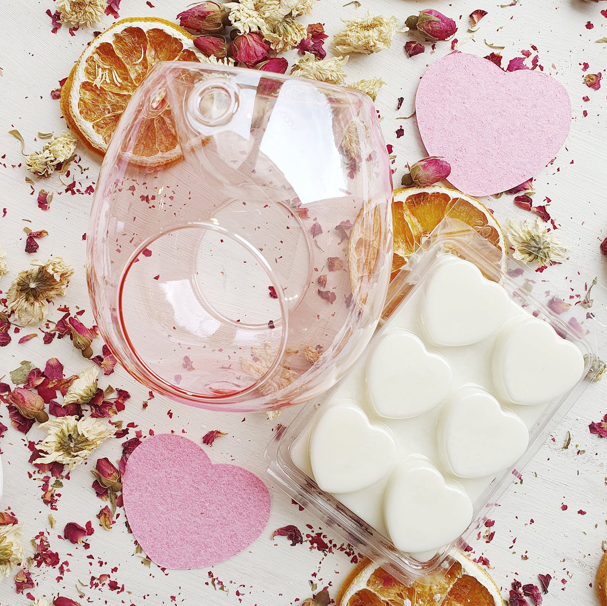 LOVE HEARTS SOY MELTS & BURNER DUO Yarra Valley Bath and Body