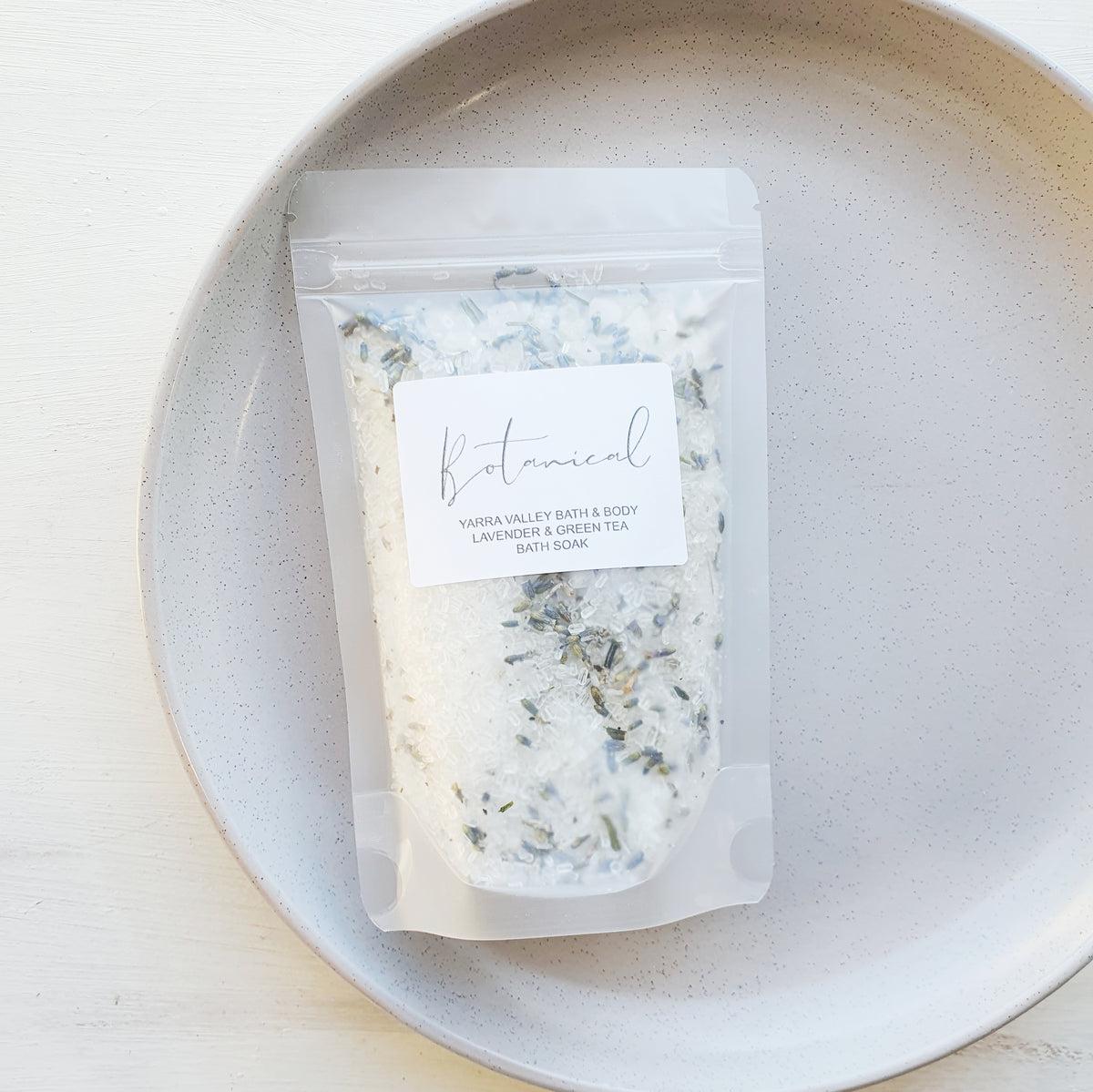 Botanical Bath Soak Greentea & Lavender Yarra Valley Bath and Body