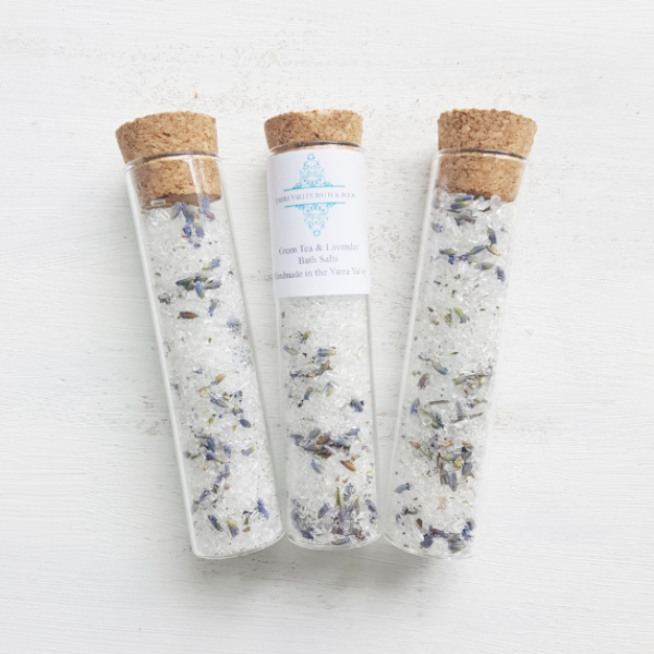 Bath Salt Shot Green Tea & Lavender Yarra Valley Bath and Body