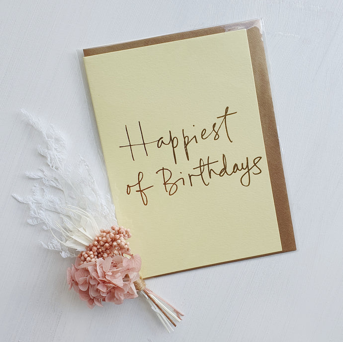 CARD - HAPPIEST OF BIRTHDAYS