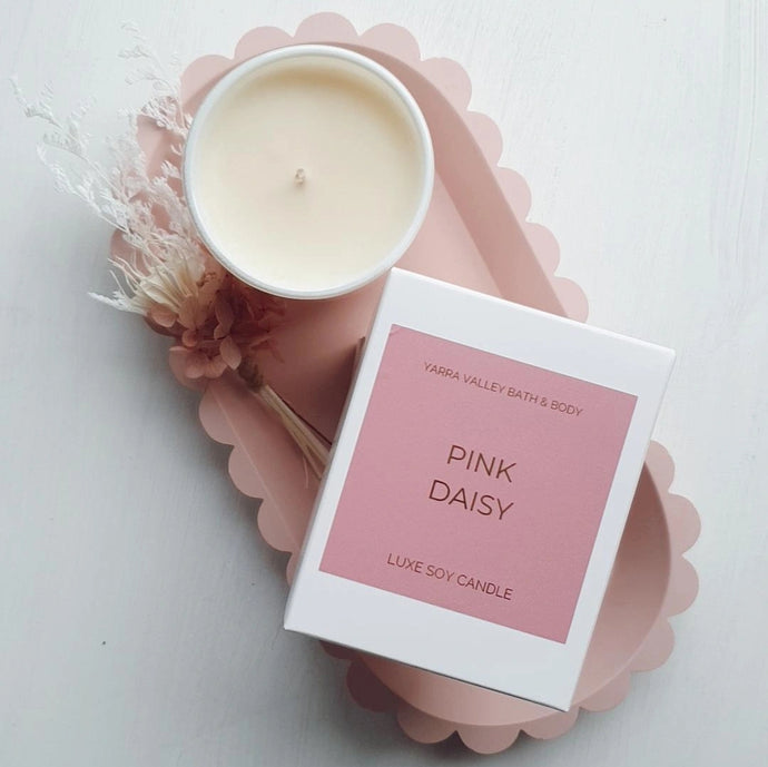 Pink Daisy & Goji Berry Soy Candle