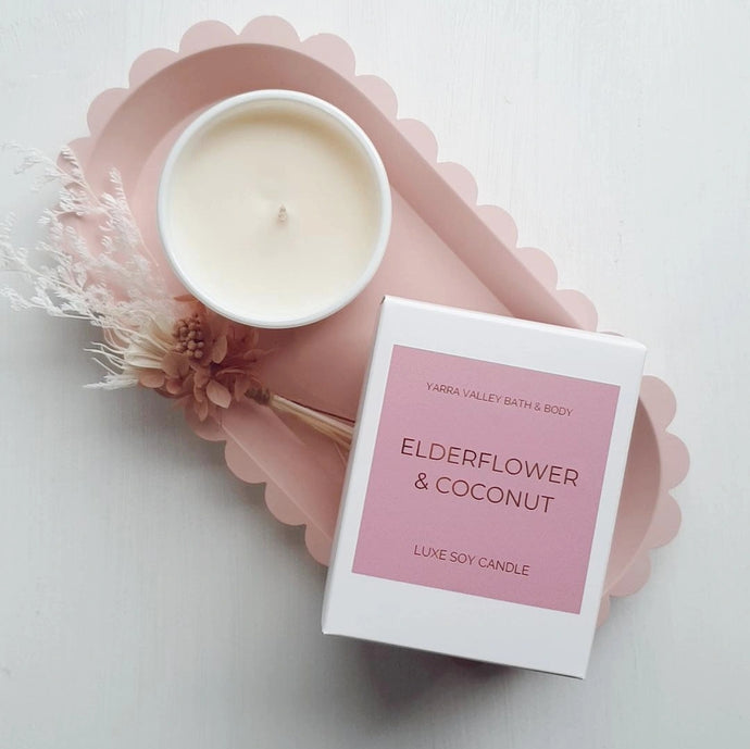 Elderflower, Lime & Coconut Soy Candle