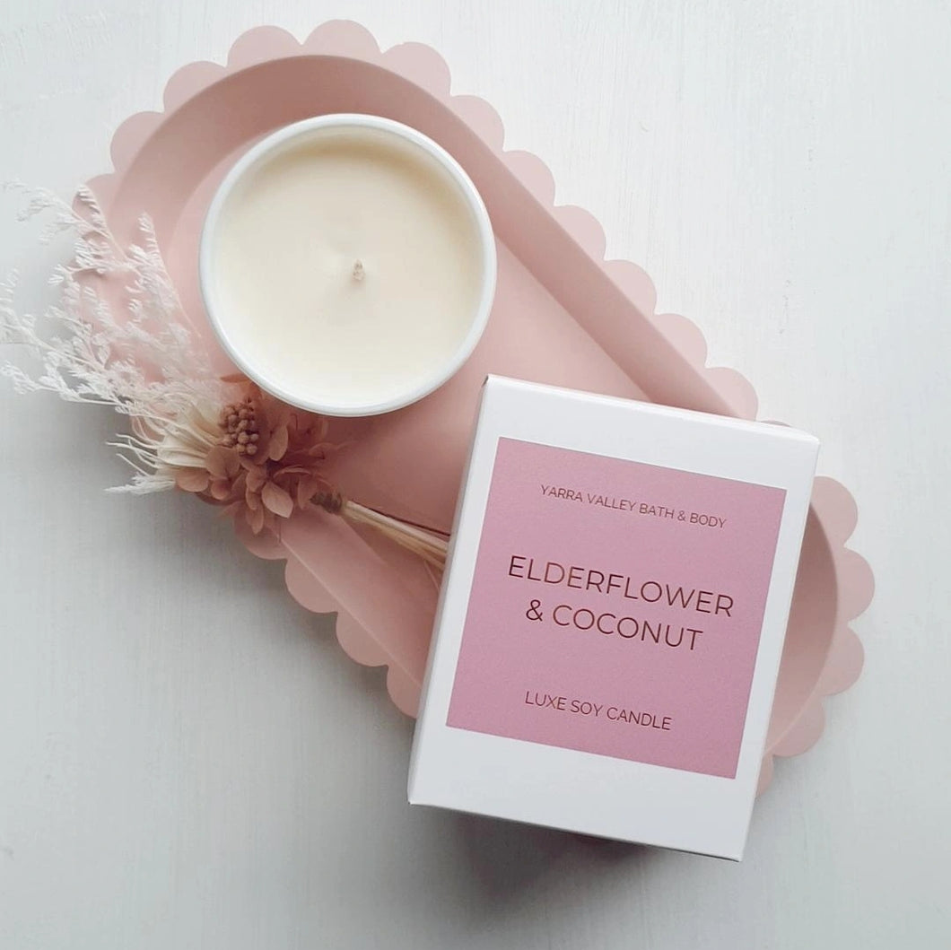 Elderflower, Lime & Coconut Soy Candle