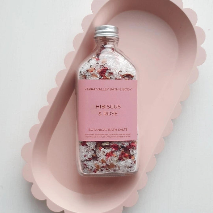 Hibiscus & Rose Bath Soak Bottle