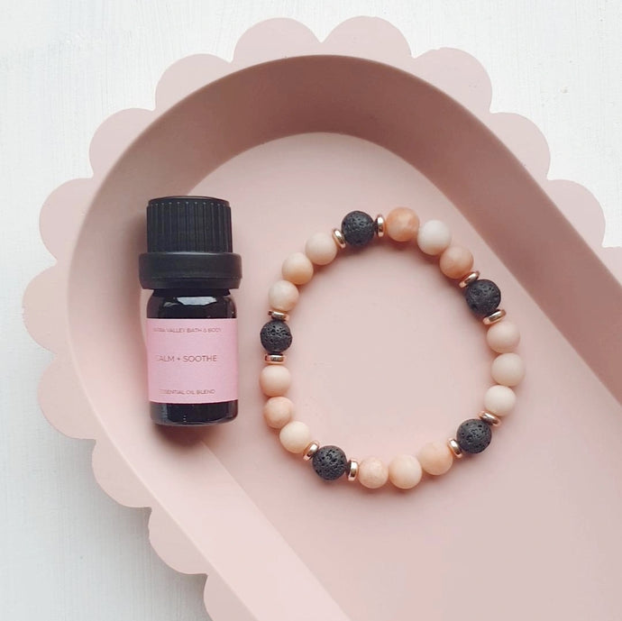 Essential Oil Diffuser Bracelet Gift set - Pink Aventurine
