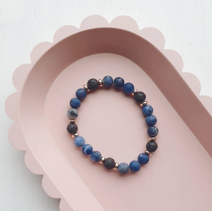 Essential Oil Diffuser Bracelet - Blue Sodalite