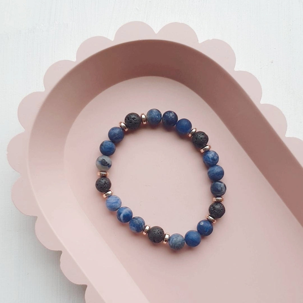 Essential Oil Diffuser Bracelet - Blue Sodalite
